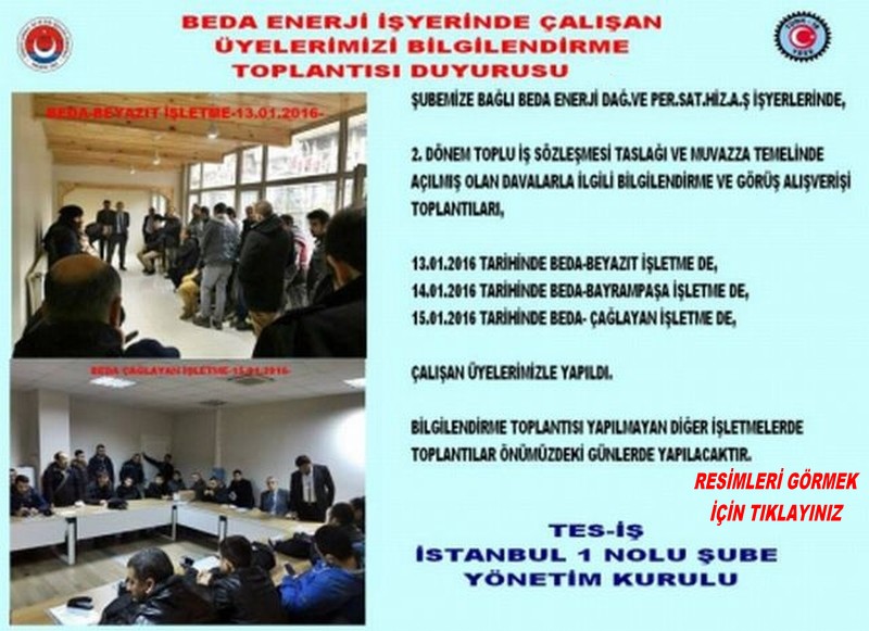 BEDA BİLGİLENDİRME TOPLANTILARI