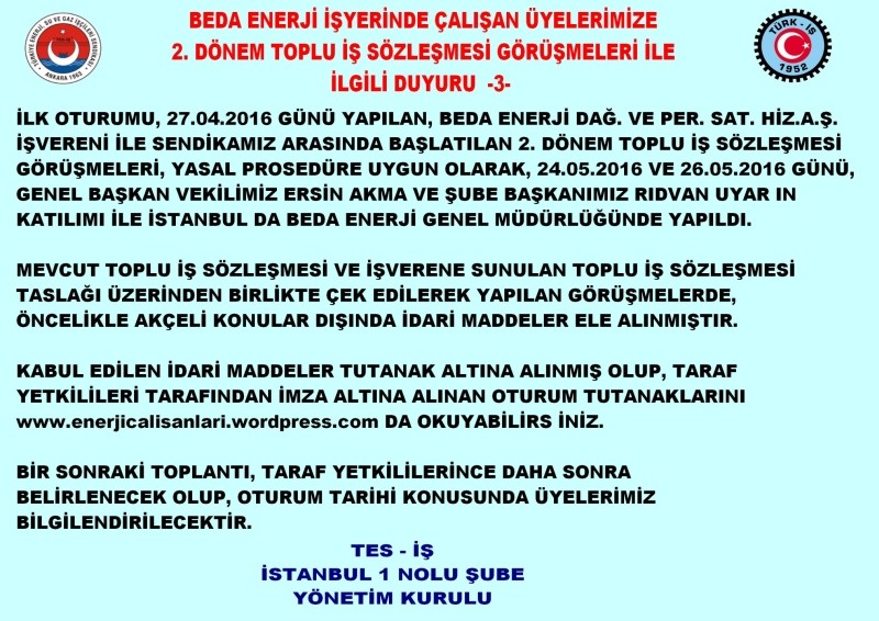 BEDA OTURUM DUYURUSU 3