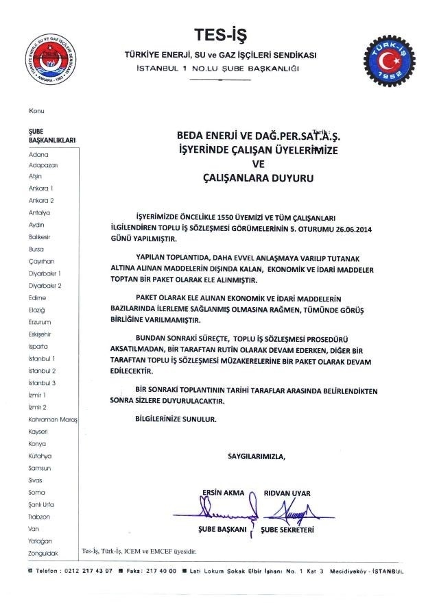 5.OTURUM DUYURUSU