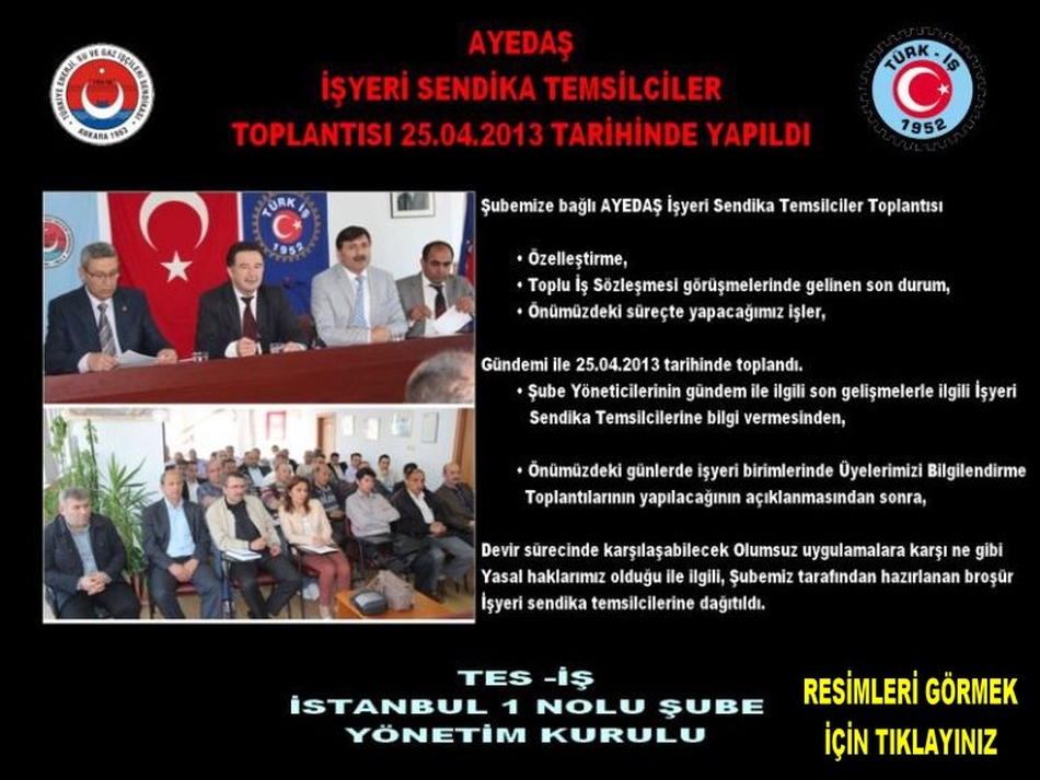AYEDAŞ TEMSİLCİLER KURULU