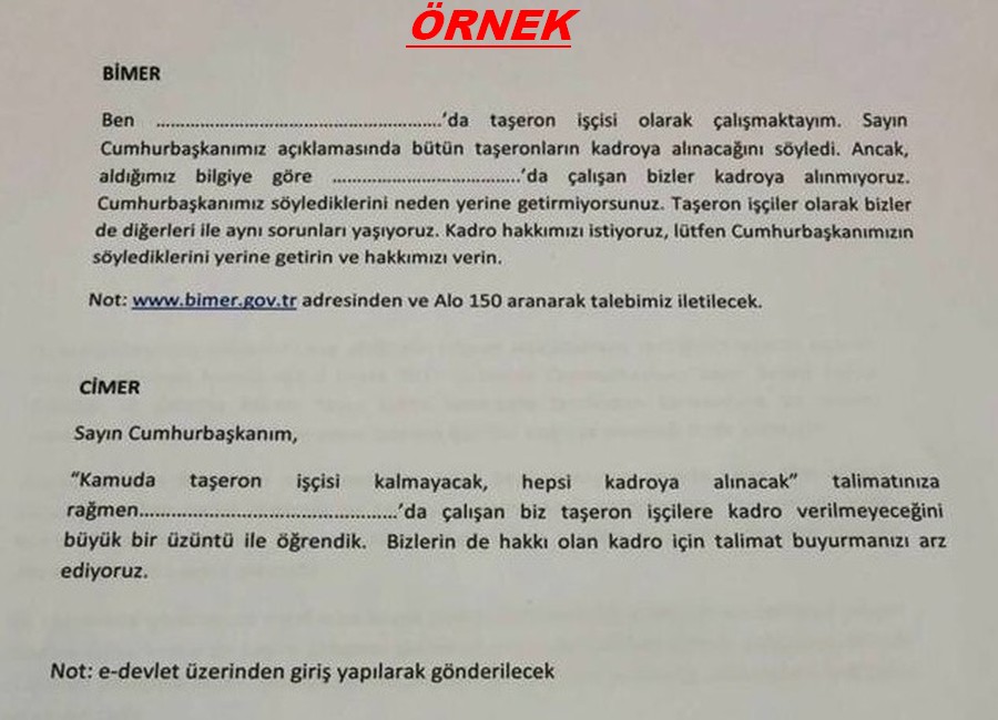 DİLEKÇE ÖRNEĞİ