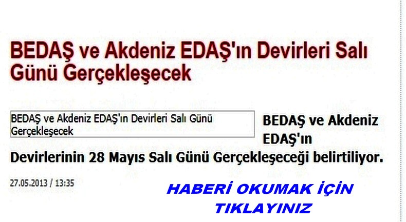 BEDAŞ IN DEVRİ