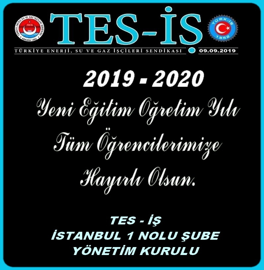 YENİ ÖĞRETİM YILI