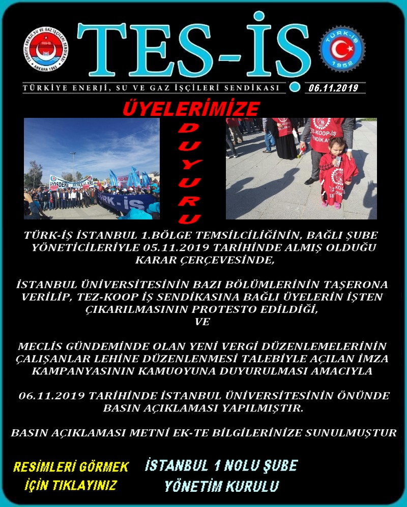 VERGİ DÜZENLEMESİ BASIN AÇIKLAMASI