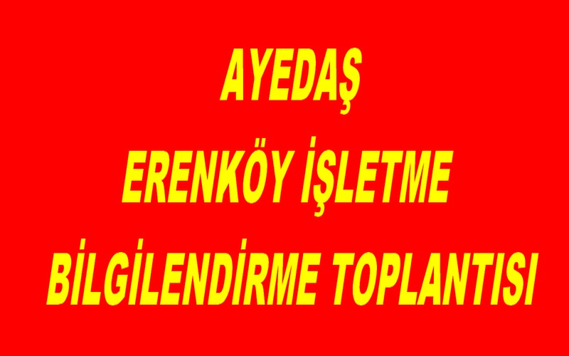 AYEDAŞ ERENKÖY
