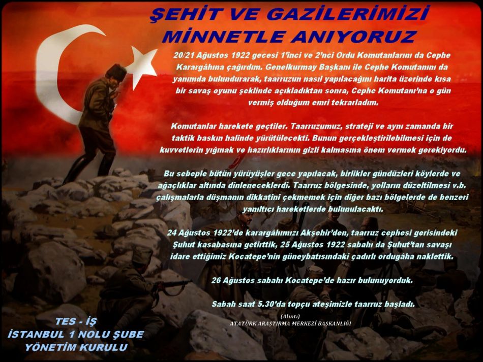 26 AĞUSTOS BÜYÜK TAAARRUZ