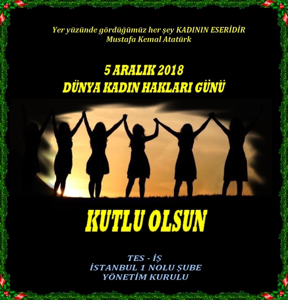 DÜNYA KADIN HAKLARI GÜNÜ