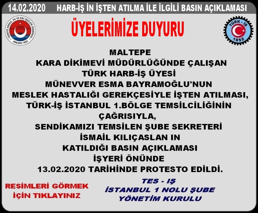 KARA DİKİM EVİ N PROTESTO