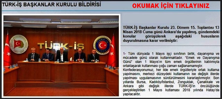 TÜRK-İŞ BAŞKANLAR KURULU