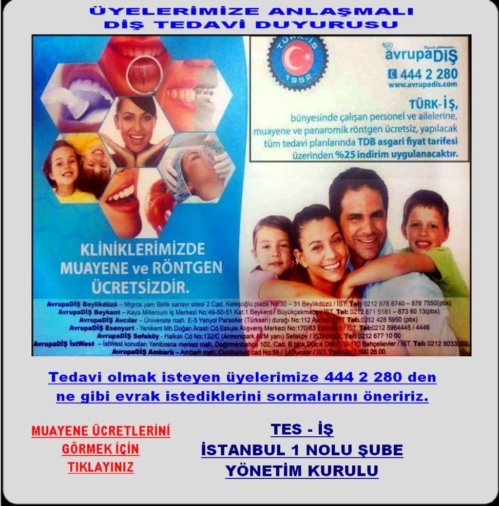 ANLAŞMALI DİŞ DUYURUSU