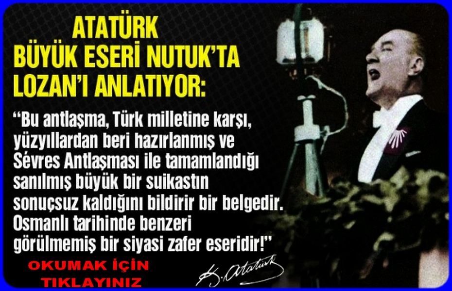 LOZAN ANTLAŞMASI