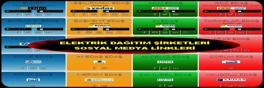 ELEKTRİK DAĞITIM ŞİRKETLERİ SOSYAL MEDYA