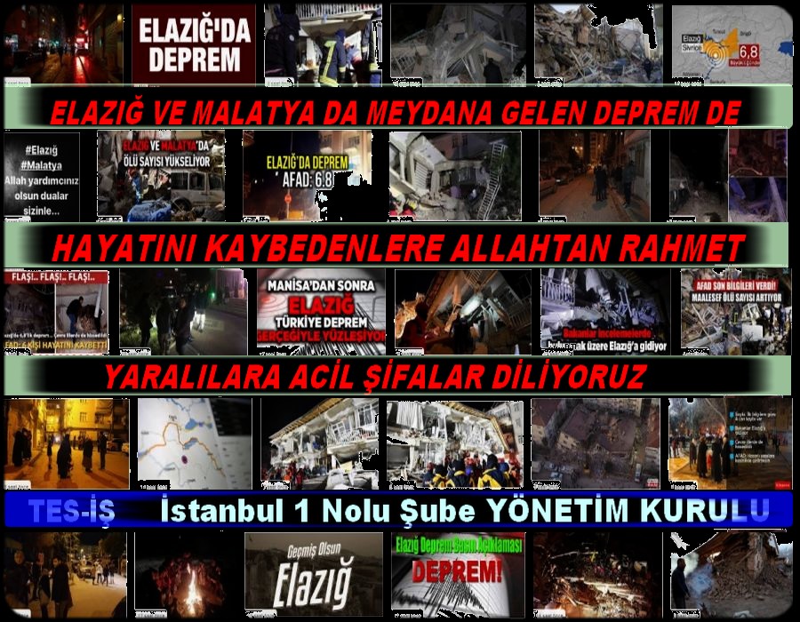 ELAZIĞ DA DEPREM