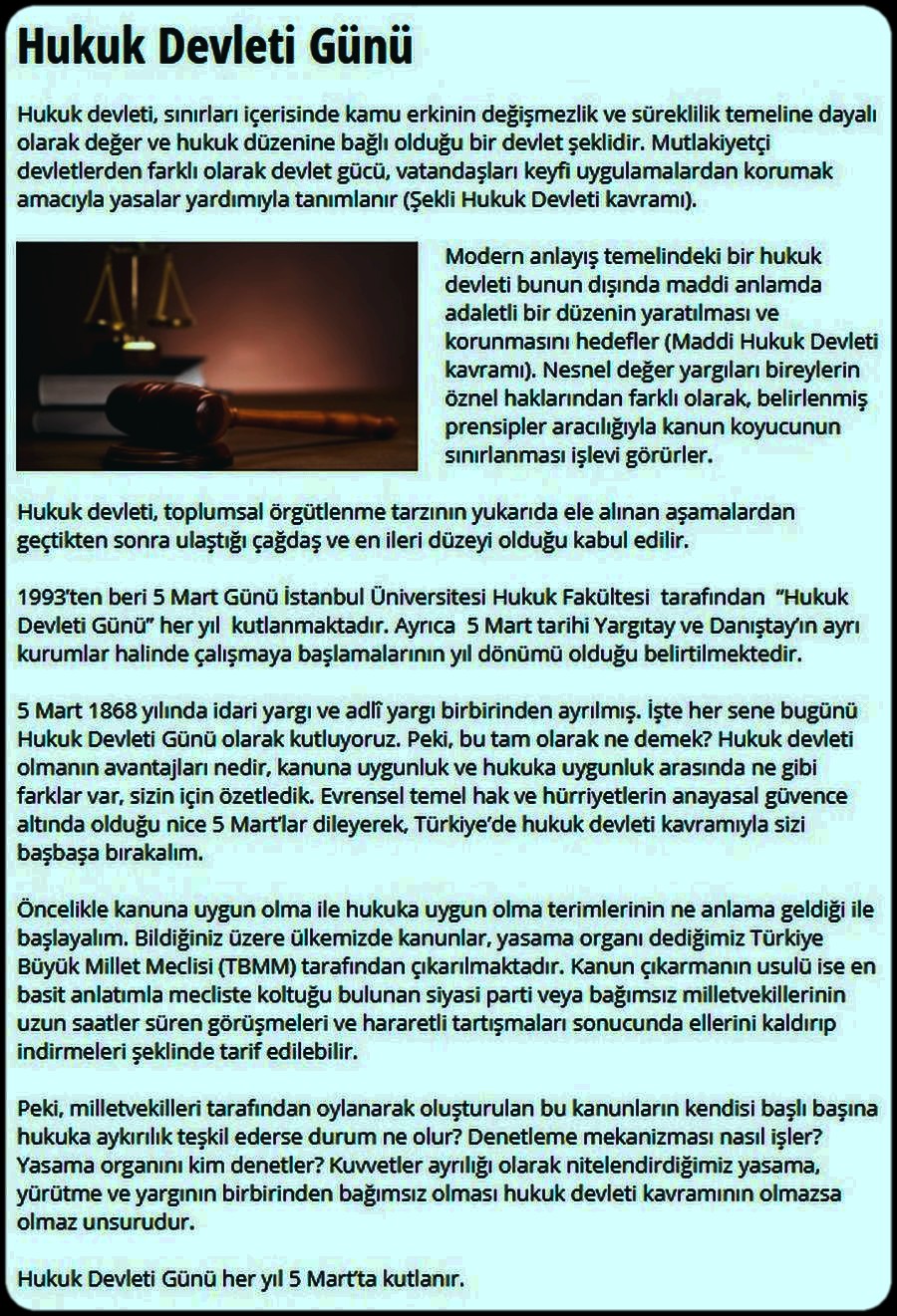 HUKU DEVLETİ GÜNÜ