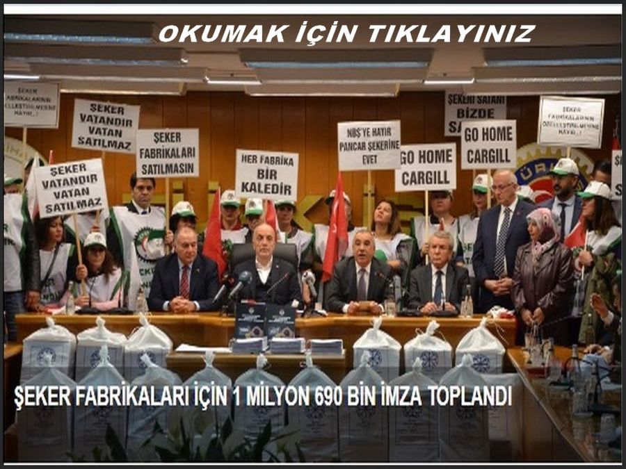TÜRK-İŞ DEN 1.250.000 İMZA