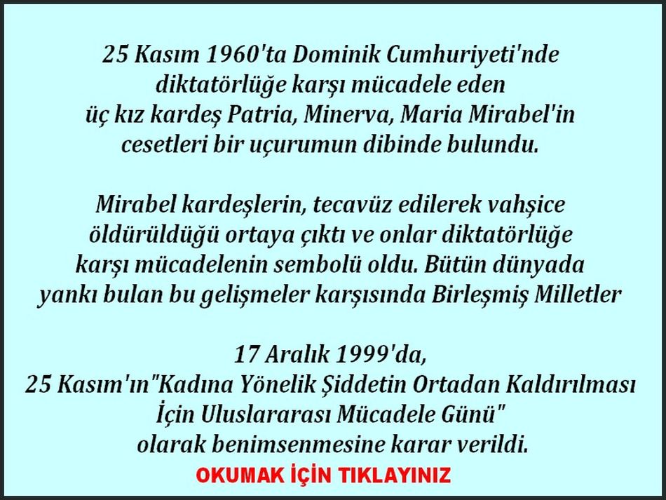 25 KASIM IN DOĞUŞU