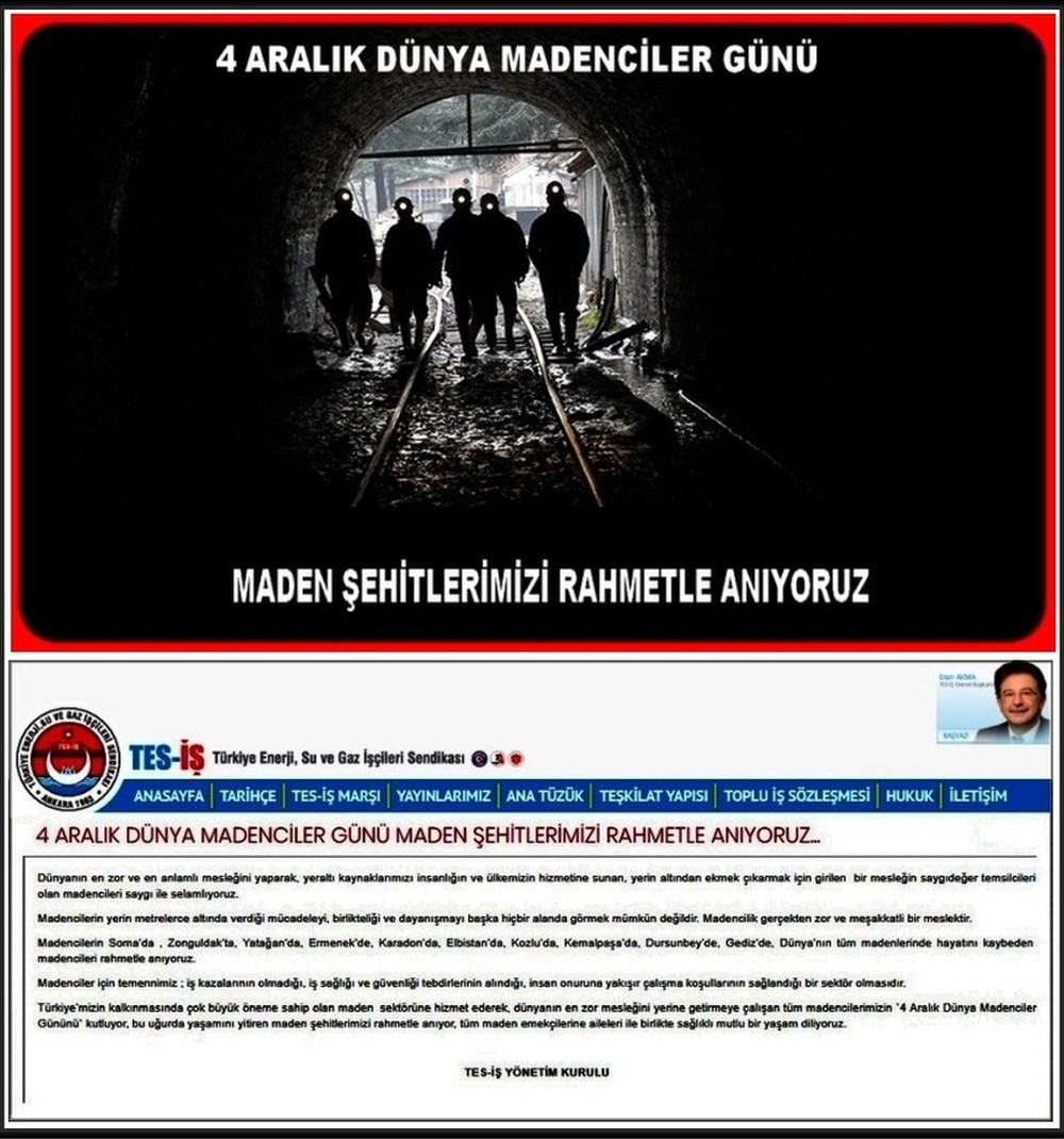 4 ARALIK DÜNYA MADENCİLER GÜNÜ