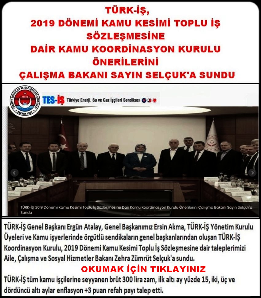 KAMU SÖZLEŞMELERİ ÖNERİSİ