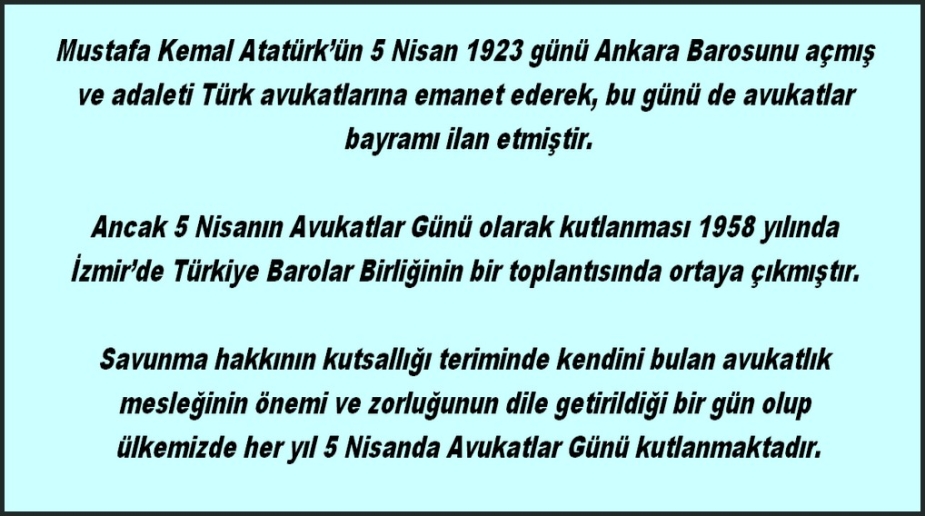 DÜNYA AVUKATLAR GÜNÜ 1