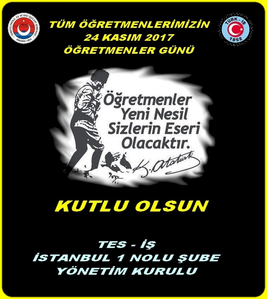 24 KASIM ÖĞRETLENLER GÜNÜ
