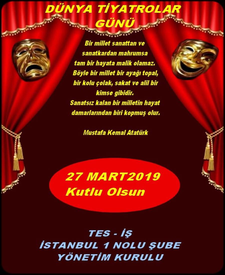 DÜNYA TİYATROLAR GÜNÜ
