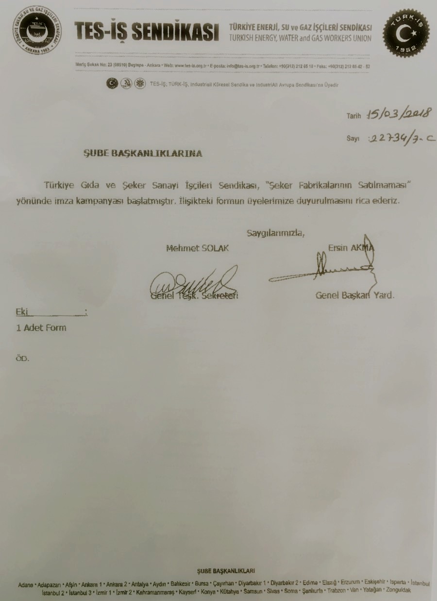 İMZA KAMPANYASI DUYURUSU
