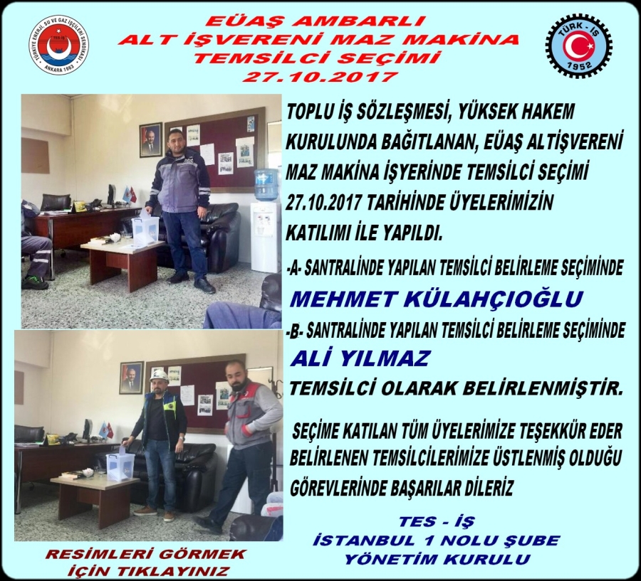 MAZ MAKİNA TEMSİLCİ SEÇİMİ