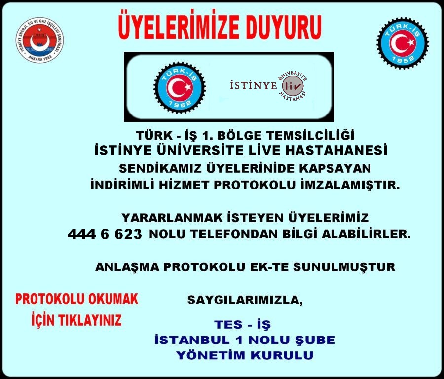 TÜRK İŞ İSTİNYE İNDİRİMLİ MUAYENE