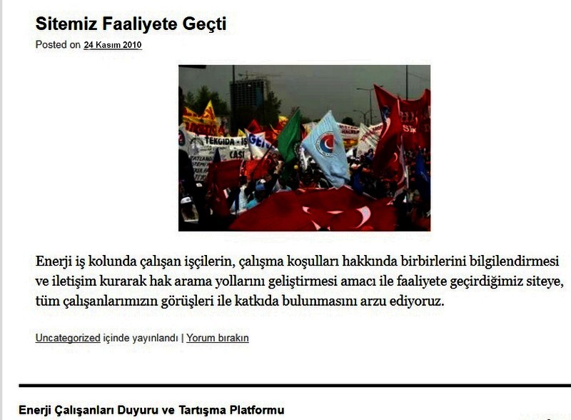 SİTEMİZ FAALİYETE GEÇTİ