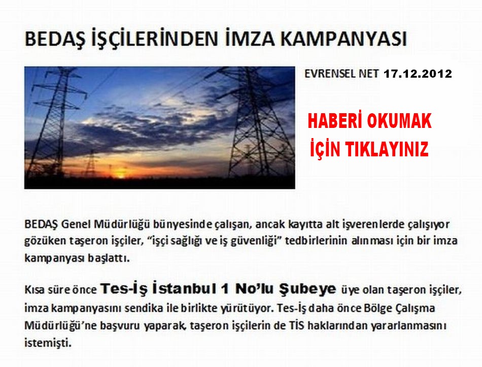 İMZA KAMPANYASI