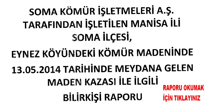 SOMA BİLİRKİŞİ RAPORU